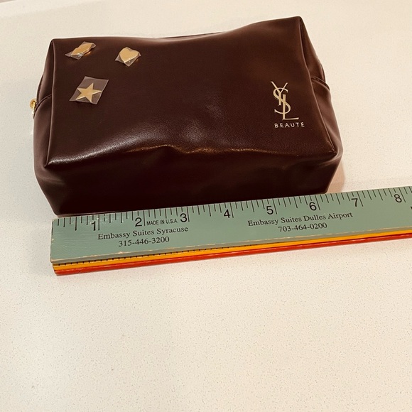 Yves Saint Laurent (YSL) Beaute Cosmetic Bag with Heart, Kiss & Star Studs - Picture 11 of 11